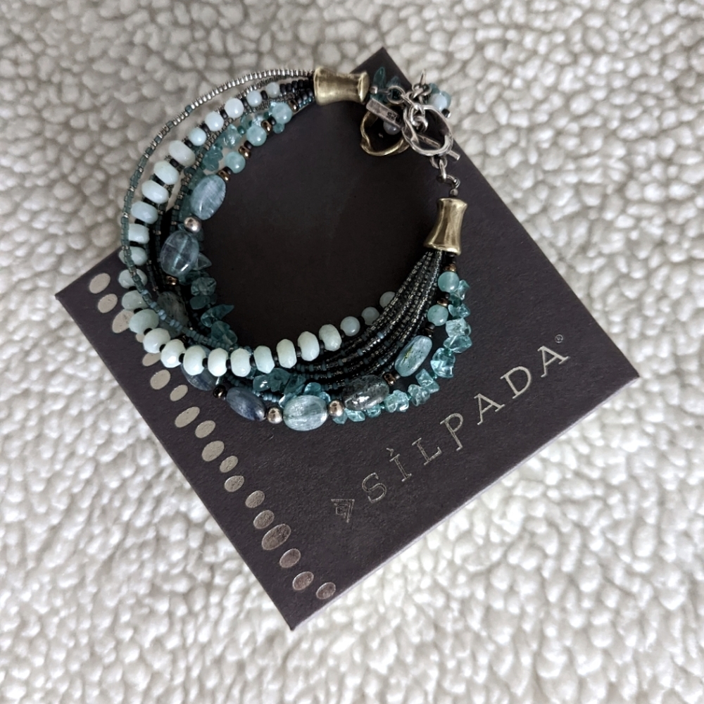 Silpada Sterling Silver Multi Strand Toggle Bracket!